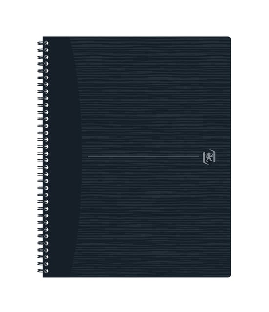 Spiraalblok Oxford Origin A4+ lijn 140 pagina&apos;s 90gr zwart afbeelding