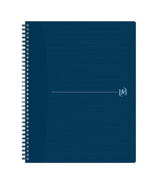 Spiraalblok Oxford Origin A4+ lijn 140 pagina&apos;s 80gr blauw afbeelding