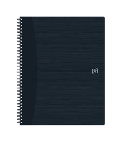 Spiraalblok Oxford Origin A4+ ruit 5x5mm 140 pagina's 80gr zwart