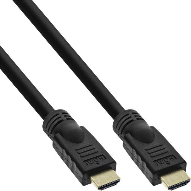 Kabel inLine HDMI ETH4K M/M 2 meter zwart afbeelding