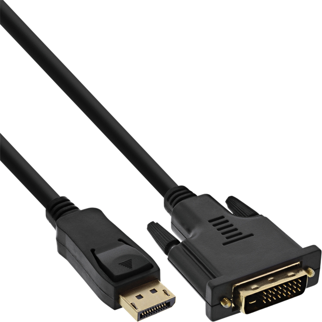 Kabel inLine Displayport DVI 24+1 M/M 2 meter zwart afbeelding