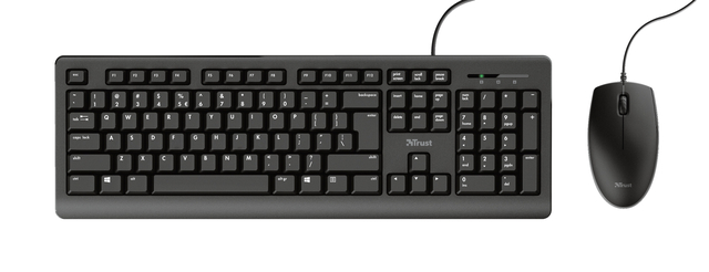 Toetsenbord Trust Primo + muis QWERTY zwart — Foto 2 van 2