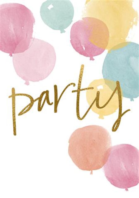 Uitnodiging Party 10x15cm afbeelding