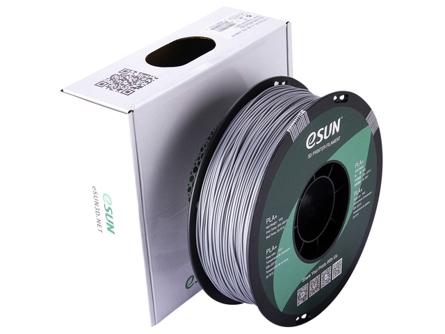3D Filament Esun 1.75mm PLA 1kg zilver afbeelding
