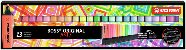Markeerstift STABILO BOSS Original Arty 70/23 assorti deskset à 23 stuks afbeelding