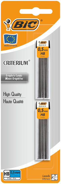 Potloodstift Bic Criterium HB 0,5mm blister à 2 kokers afbeelding