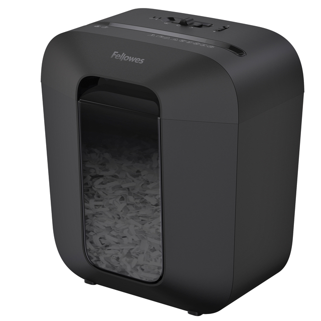 Papiervernietiger Fellowes Powershred LX25 snippers 4x37mm zwart afbeelding