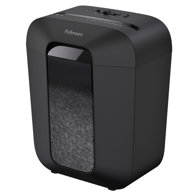 Papiervernietiger Fellowes Powershred LX41 snippers 4x12mm zwart afbeelding
