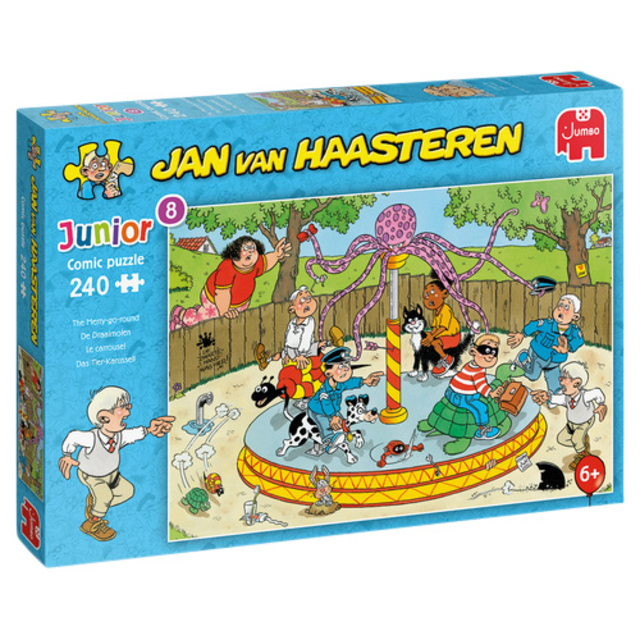 Puzzel Jan van Haasteren Junior - De Draaimolen 240 stukjes afbeelding