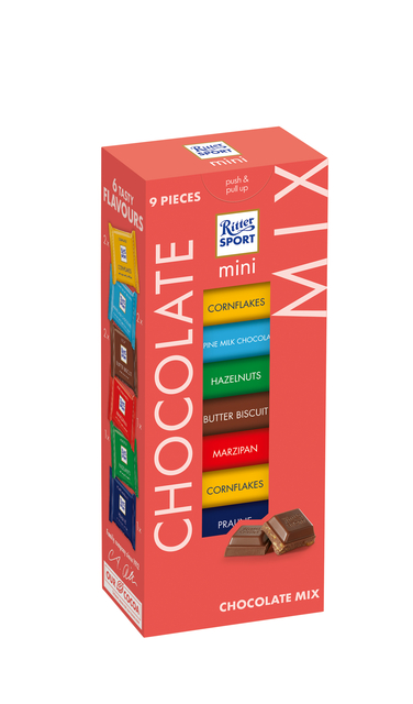 Chocolade Ritter Sport mini toren afbeelding