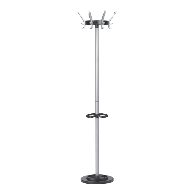 Kapstok Unilux Cypres staand metallic grijs afbeelding