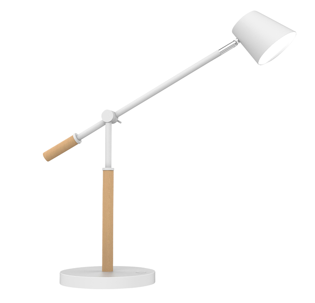 Bureaulamp Unilux Vicky led hout wit afbeelding