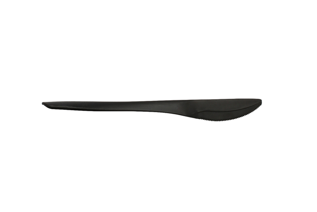 Mes IEZZY herbruikbaar CPLA 190mm 50 stuks zwart afbeelding