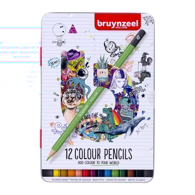Kleurpotlood Bruynzeel set à 12 stuks assorti afbeelding
