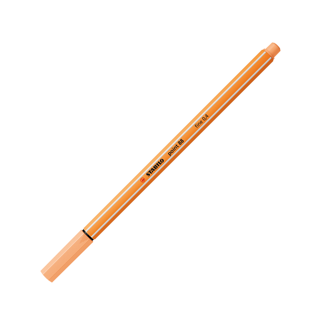 Fineliner STABILO point 88/25 fijn pastel oranje afbeelding