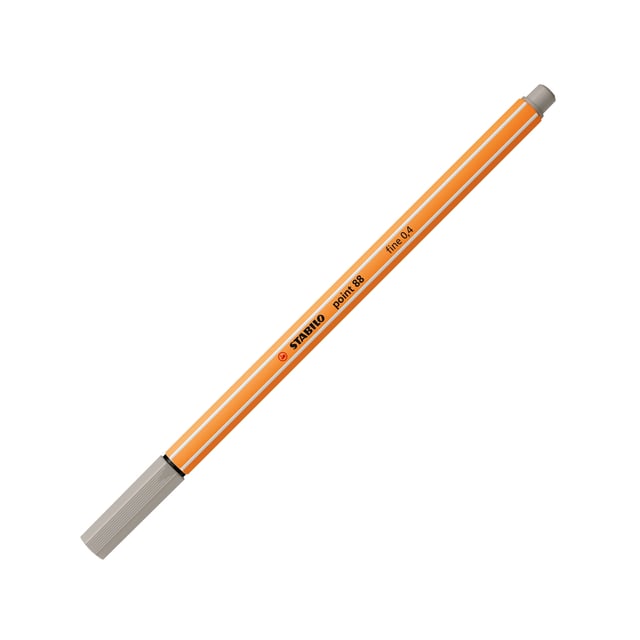 Fineliner STABILO point 88/93 fijn warm grijs afbeelding