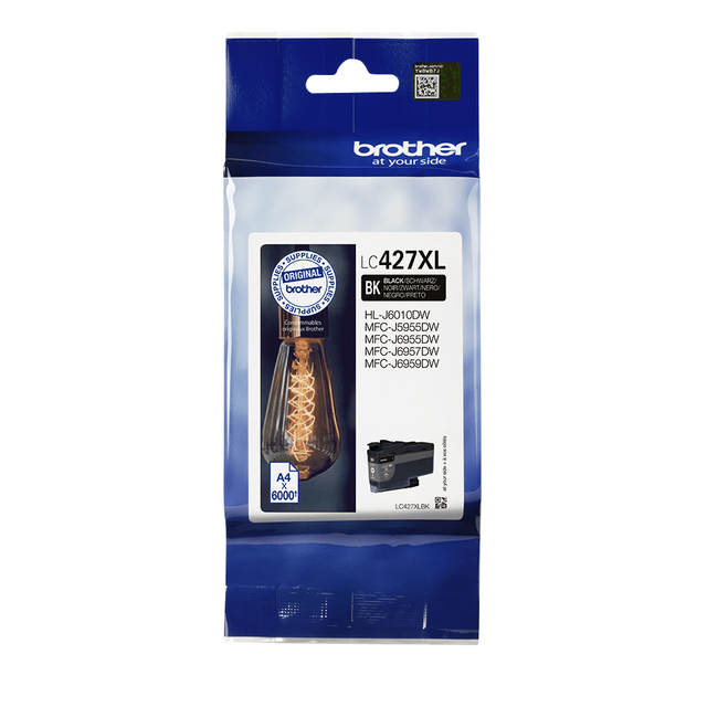 Inktcartridge Brother LC-427XLBK zwart afbeelding
