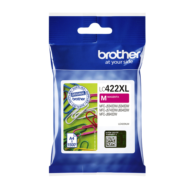 Inktcartridge Brother LC-422XLM rood afbeelding