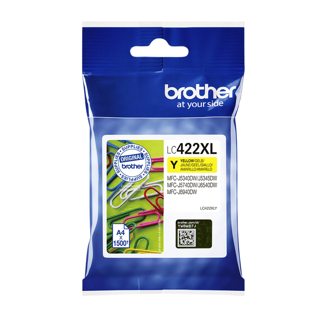 Inktcartridge Brother LC-422XLY geel afbeelding