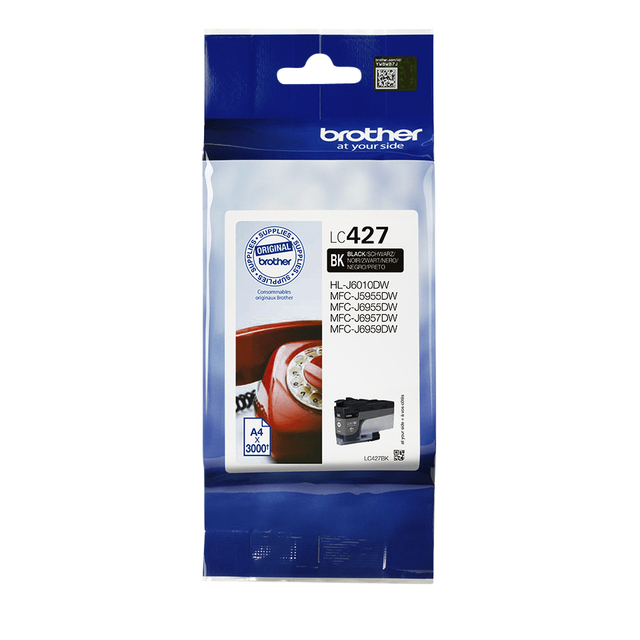 Inktcartridge Brother LC-427BK zwart afbeelding