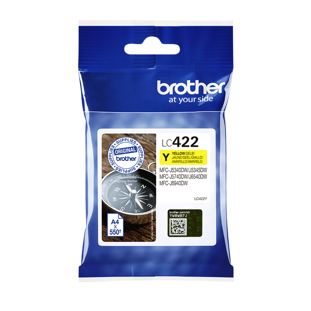 Inktcartridge Brother LC-422Y geel afbeelding