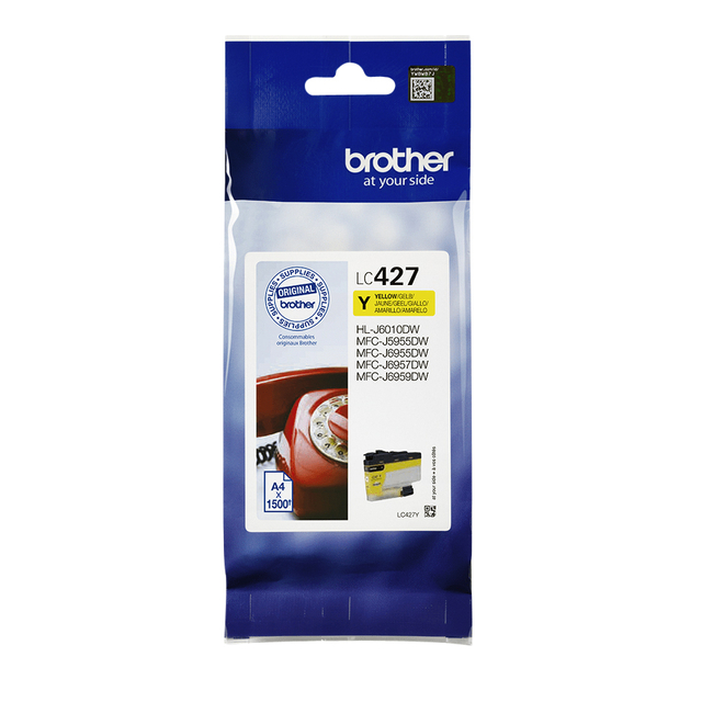 Inktcartridge Brother LC-427Y geel afbeelding