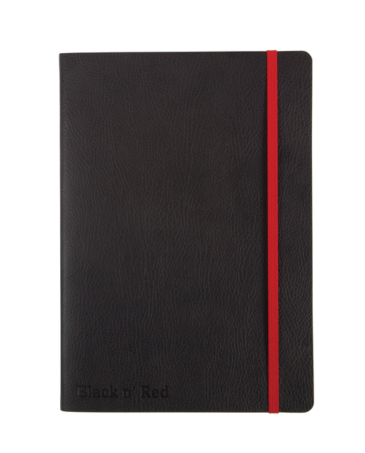 Notitieboek Oxford Black n&apos; Red A5 business journal 72vel lijn afbeelding