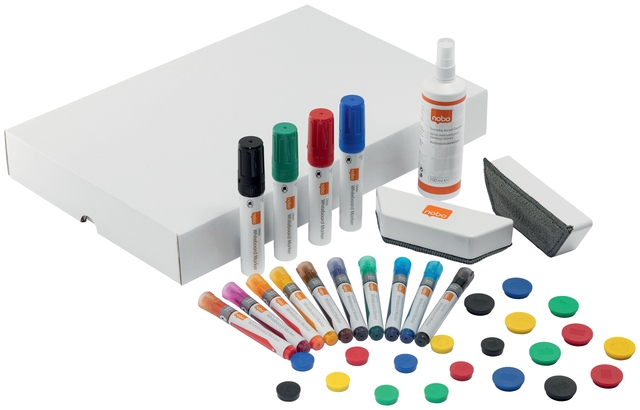 Whiteboard accessoire kit Nobo Move & Meet 37 stuks — Foto 2 van 2