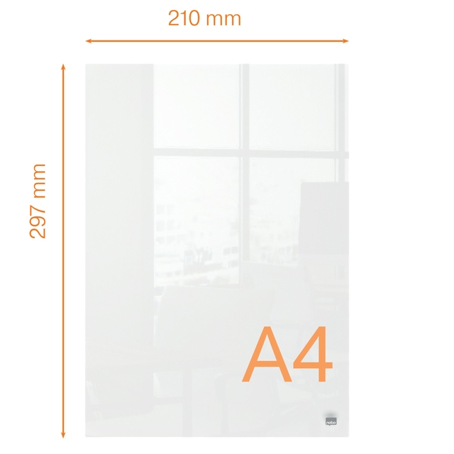 Notitiebord Nobo transparant acryl A4 afbeelding
