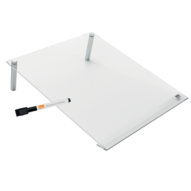 Notitiebord Nobo transparant acryl schuin A4 — Foto 2 van 2