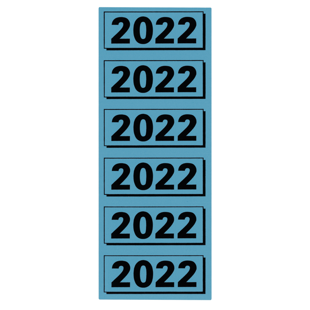 Rugetiket Elba 2022 57x25mm blauw afbeelding