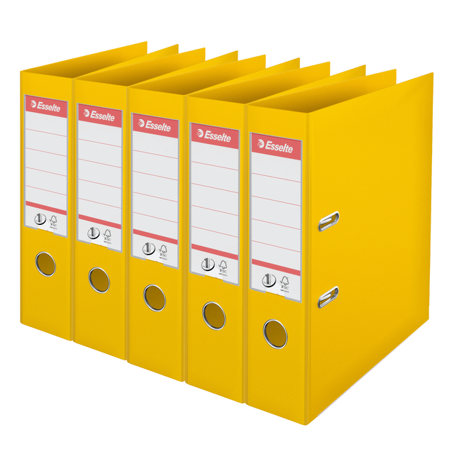 Ordner Esselte No 1 Power PP 75 mm geel 5 stuks afbeelding