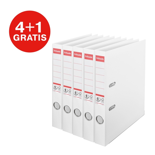Ordner Esselte No 1 Power PP 50mm wit 5 stuks — Foto 2 van 2
