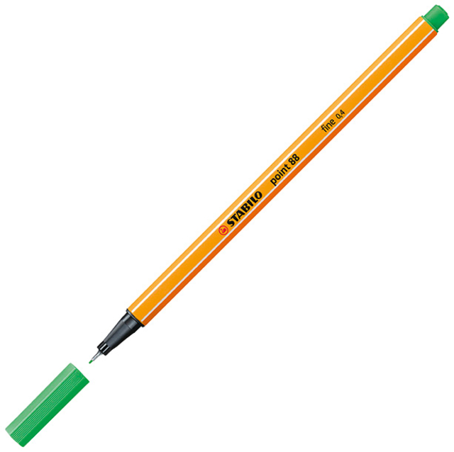 Fineliner STABILO point 88/16 fijn licht smaragdgroen afbeelding