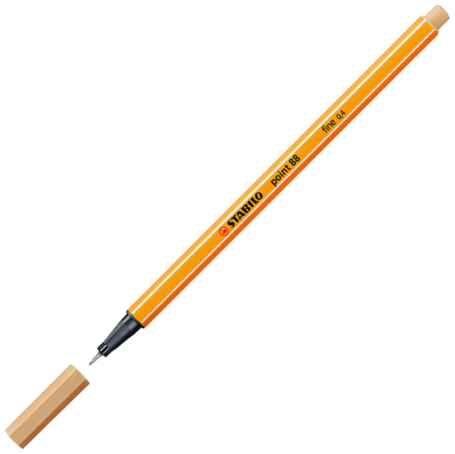 Fineliner STABILO point 88/88 fijn licht oker afbeelding