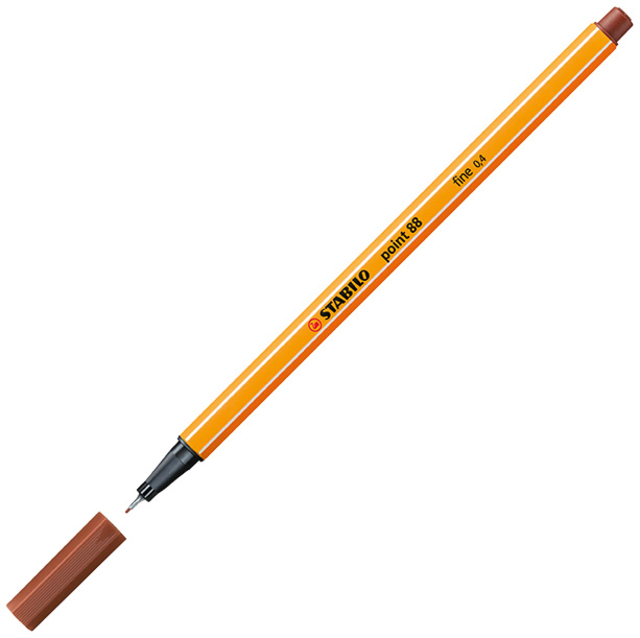 Fineliner STABILO point 88/38 fijn krijtrood afbeelding