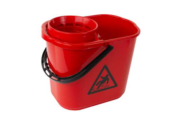 Mopemmer spaans Cleaninq met korf 12L rood afbeelding