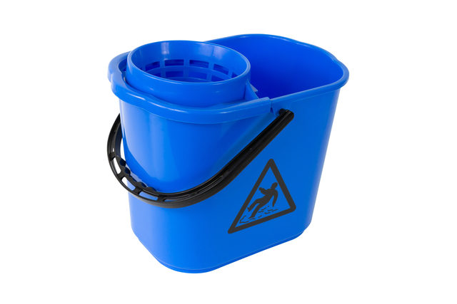 Mopemmer spaans Cleaninq met korf 12L blauw afbeelding