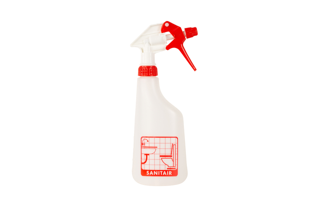 Sproeiflacon Cleaninq 600ml leeg met logo sanitair afbeelding