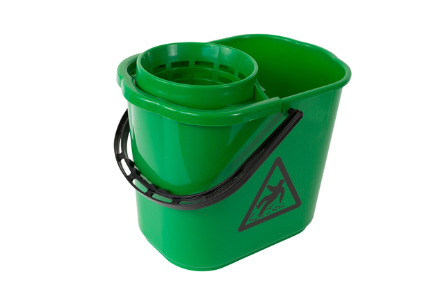 Mopemmer spaans Cleaninq met korf 12L groen afbeelding