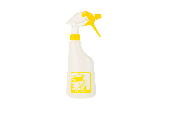 Sproeiflacon Cleaninq 600ml leeg met logo keuken afbeelding