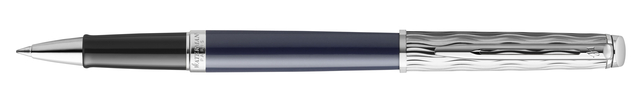 Rollerpen Waterman Hémisphère L&apos;essence du blue lacquer CT fijn afbeelding