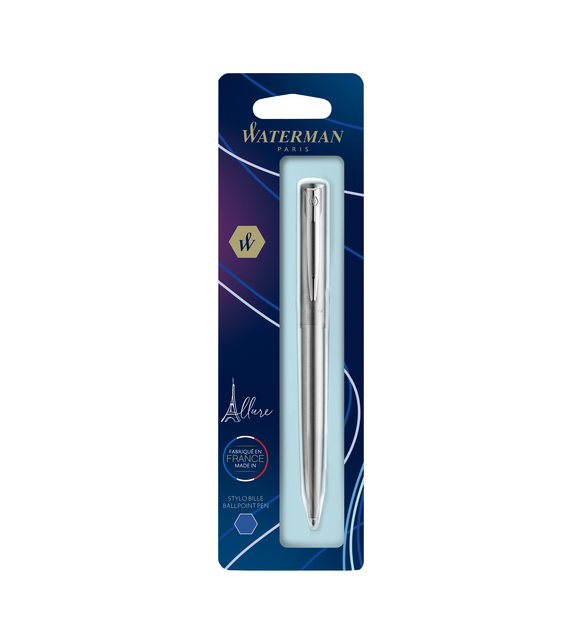 Balpen Waterman Allure chrome medium afbeelding