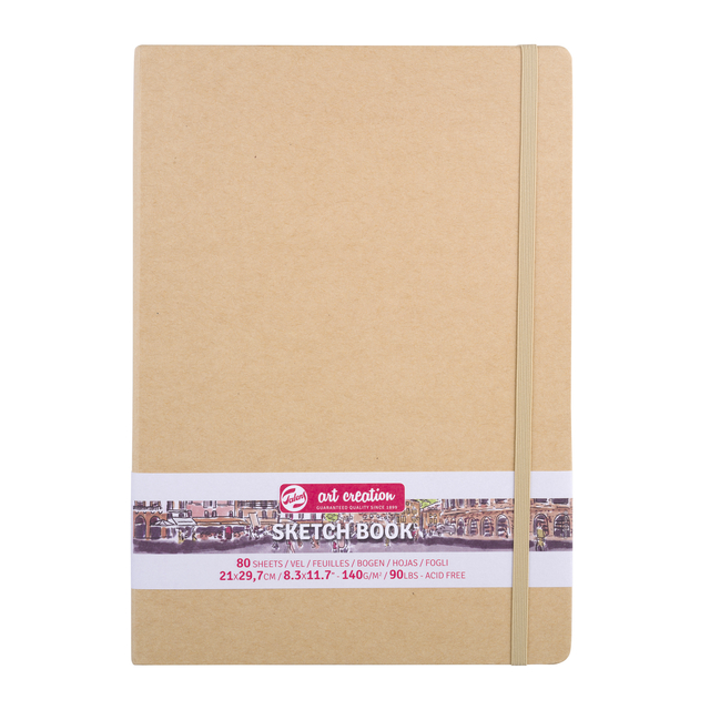Schetsboek Talens Art Creation 80 witte vellen 140gr 210x300mm kraft afbeelding