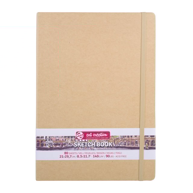 Schetsboek Talens Art Creation 80 witte vellen 140gr 210x300mm kraft afbeelding