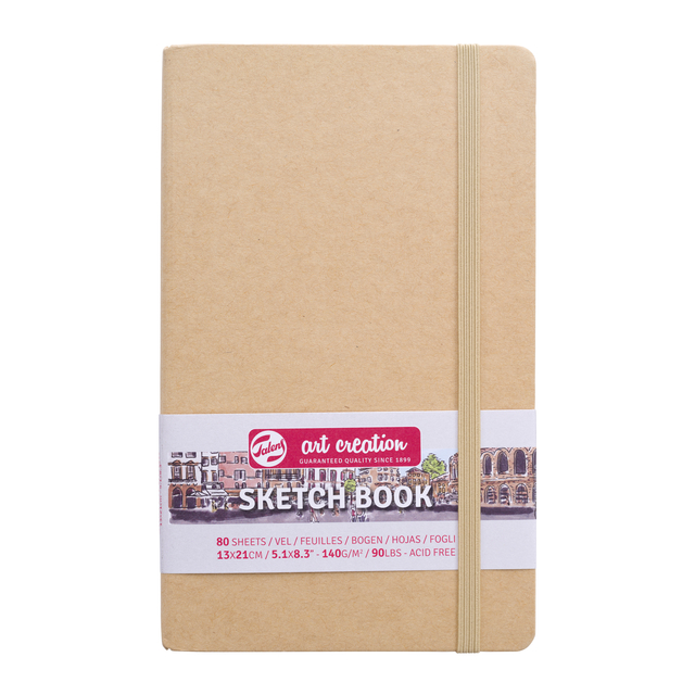 Schetsboek Talens Art Creation 80 witte vellen 140gr 130x210mm kraft afbeelding