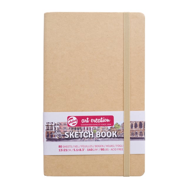 Schetsboek Talens Art Creation 80 witte vellen 140gr 130x210mm kraft afbeelding