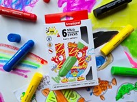 Plakkaatverf sticks Bruynzeel Basic 6 kleuren-1