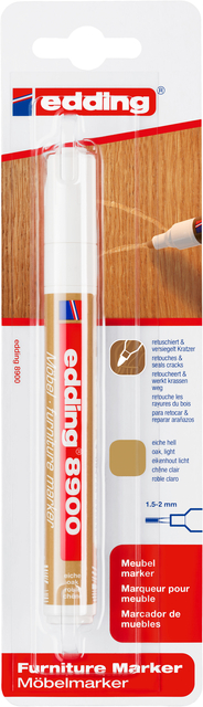 Viltstift edding 8900 meubel rond 1.5-2mm licht eikenhout blister à 1 stuk afbeelding