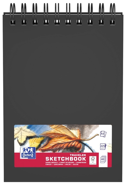 Schetsboek Oxford Mix Media A5 40 vel 225 gram spiraal afbeelding